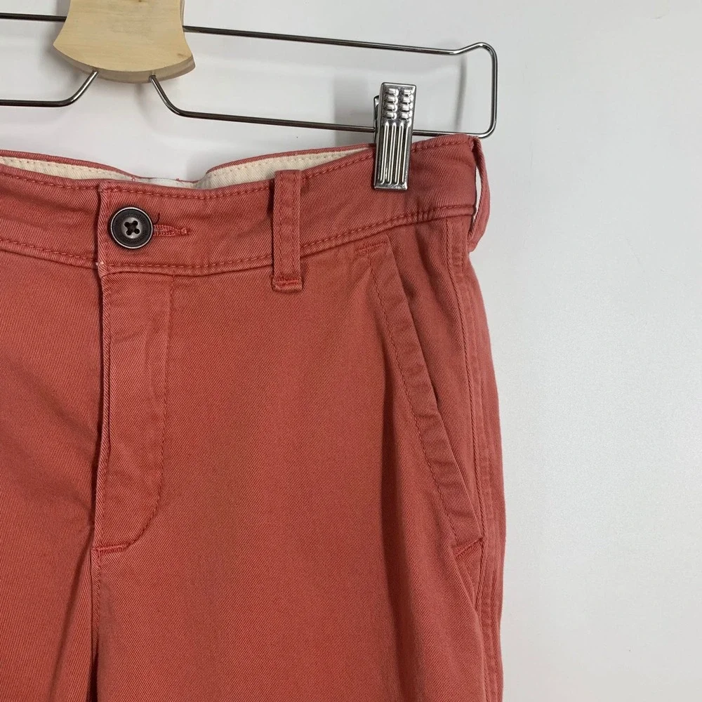 Abercrombie Kids Slim‎ Pants Coral Red Chino Casual Boys Size 15/16